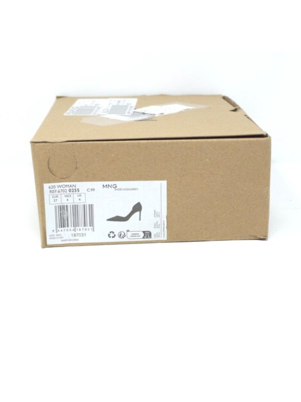 Mango Audrey Black Suede Pointed Toe Stiletto Pumps Size EU 37 / US 9.5M - Picture 11 of 11